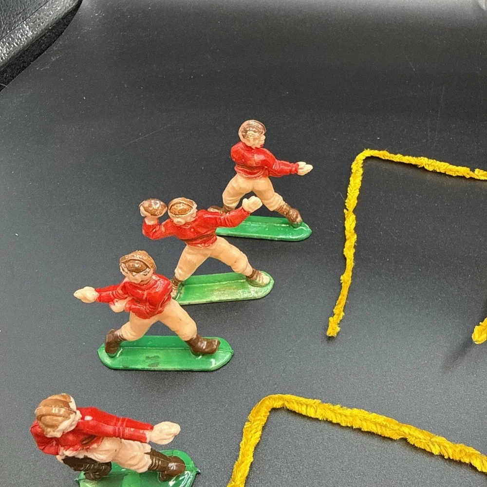 Vintage Football Rugby Players Cake Topper Figures Made‎ In Hong Kong